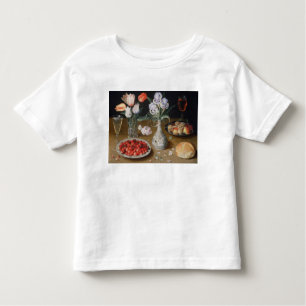 T-shirt Pour Les Tous Petits Lis, tulipes, cerises et fraises toujours
