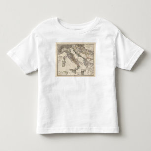 T-shirt Pour Les Tous Petits L'Italie, cisalpina de Gallia, Sicilia, Sardaigne