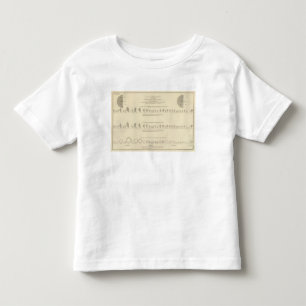 T-shirt Pour Les Tous Petits Lithographie aliénée et statistique 1870 des USA
