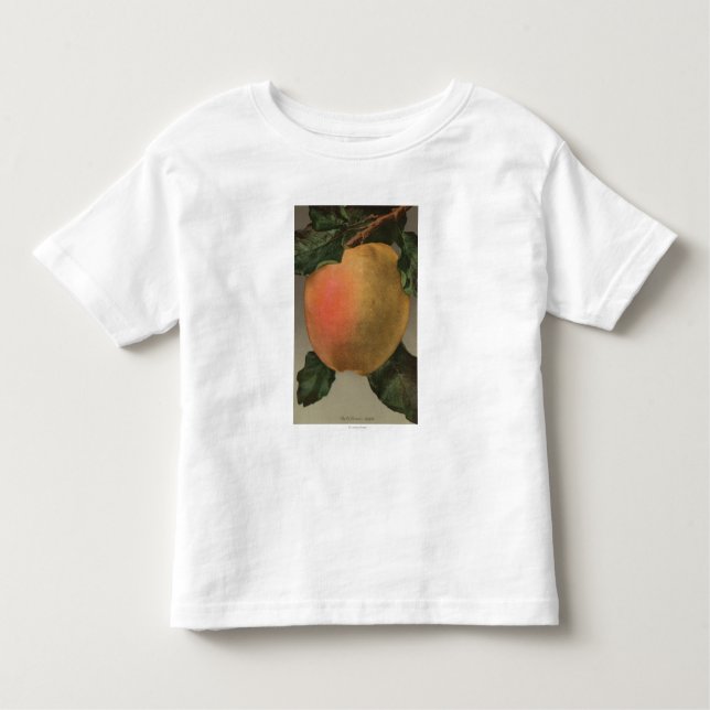 T-shirt Pour Les Tous Petits Lithographie de Chromo de fruit de Belleflower (Devant)