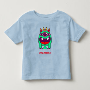 T-shirt Pour Les Tous Petits Little Monster (texte personnalisable)