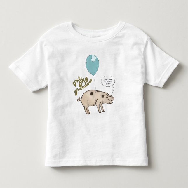 T-shirt Pour Les Tous Petits Little rose pig (Devant)