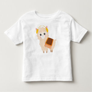 T-shirt Pour Les Tous Petits Llama d'automne, Llama mignonne, Alpaca mignonne, 