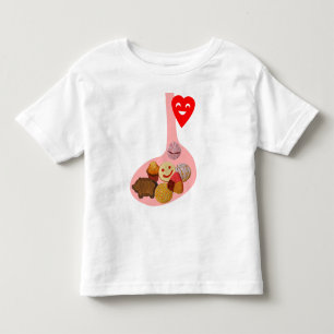 T-shirt Pour Les Tous Petits Llena de PANza, contento de corazón