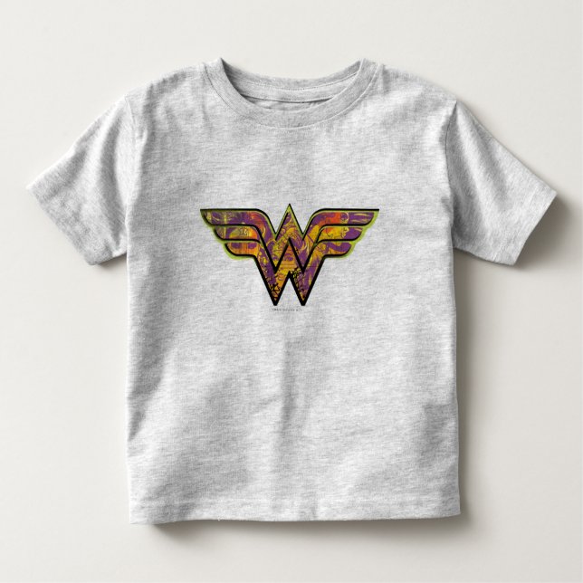 T-shirt Pour Les Tous Petits Logo couleur Wonder Woman (Devant)