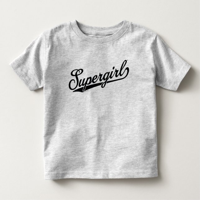T-shirt Pour Les Tous Petits Logo du nom étoilé Supergirl Baseball (Devant)