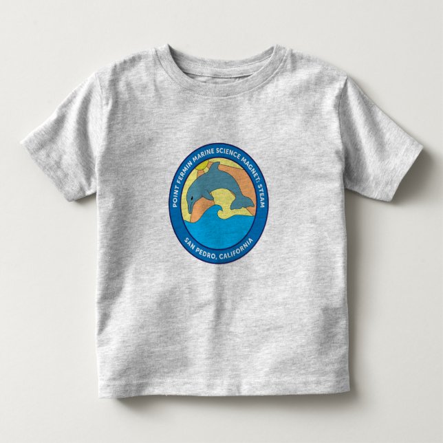 T-shirt Pour Les Tous Petits Logo élémentaire Toddler Point Fermin Gris clair (Devant)