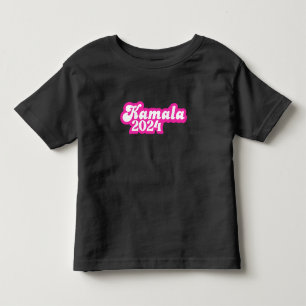 T-shirt Pour Les Tous Petits Logo Kamala Harris girly Pink 2024