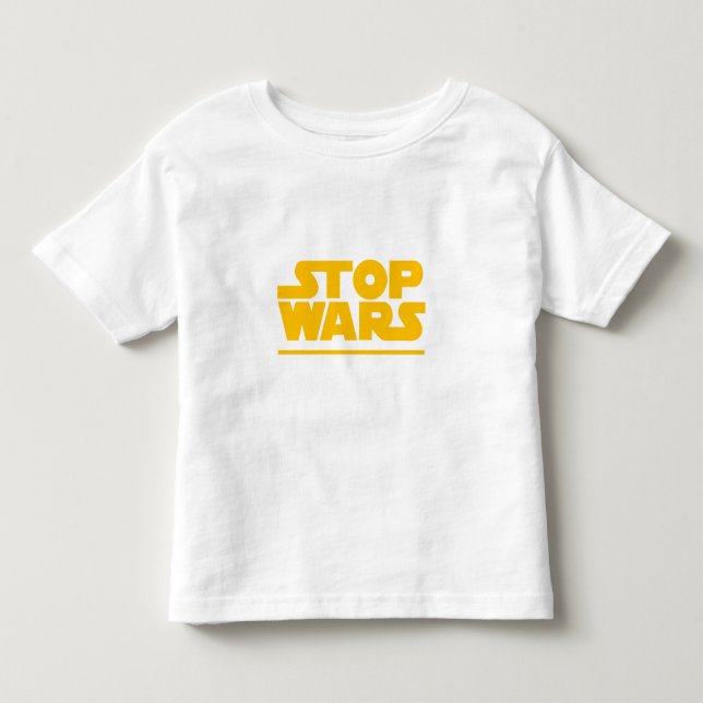 T-shirt Pour Les Tous Petits Logo Parodie Stop Wars (Devant)