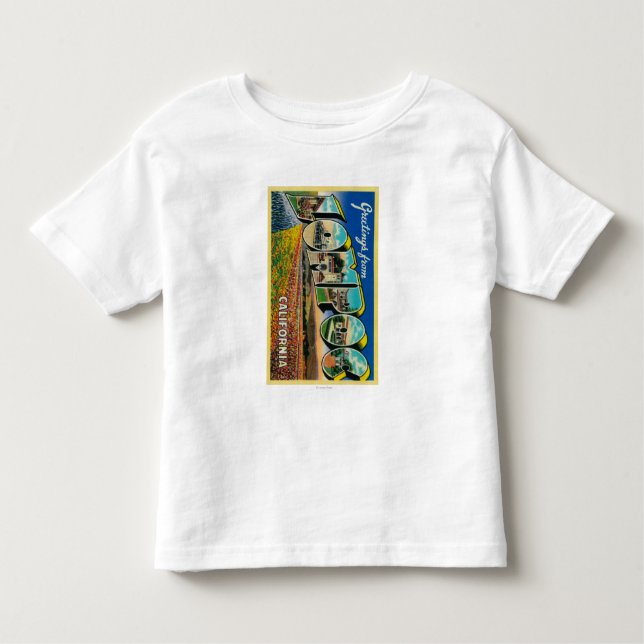 T-shirt Pour Les Tous Petits Lompoc, la Californie - grandes scènes de lettre (Devant)