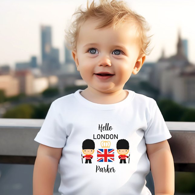 T-shirt Pour Les Tous Petits London Guards Nom du garçon Angleterre (London Guards Boy Name British England Toddler T-shirt)