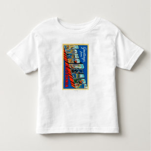 T-shirt Pour Les Tous Petits Long Beach, la Californie - grandes scènes 2 de