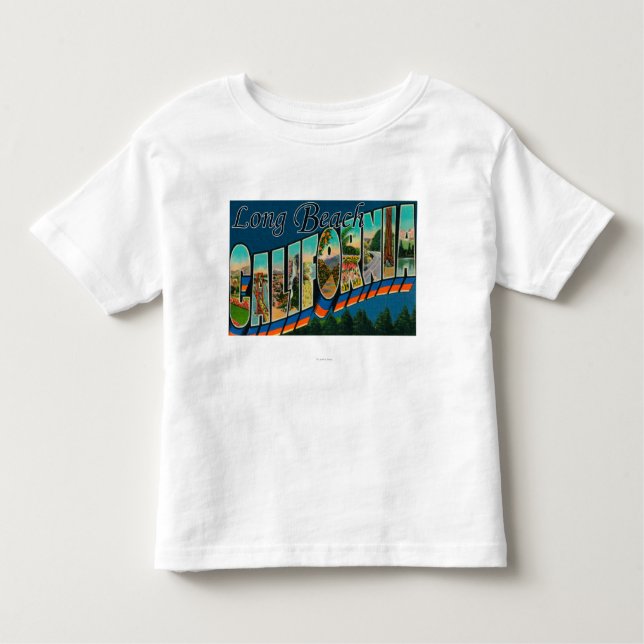 T-shirt Pour Les Tous Petits Long Beach, la Californie - grandes scènes de (Devant)