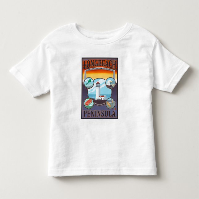 T-shirt Pour Les Tous Petits Long Beach, WashingtonTravel (Devant)