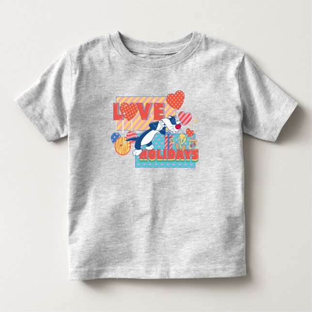 T-shirt Pour Les Tous Petits LOONEY TUNES™ | SYLVESTER™ & TWEETY™Love Holidays (Devant)