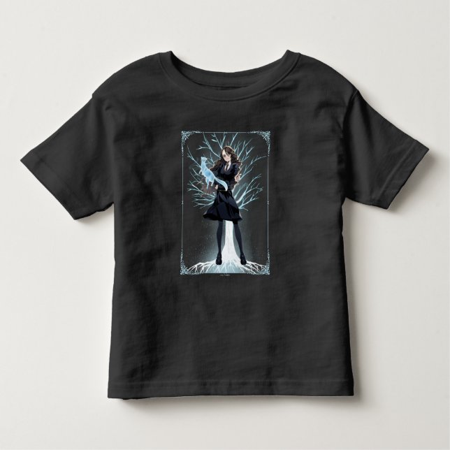 T-shirt Pour Les Tous Petits L'Otter Patronus d'Anime Hermione Granger (Devant)