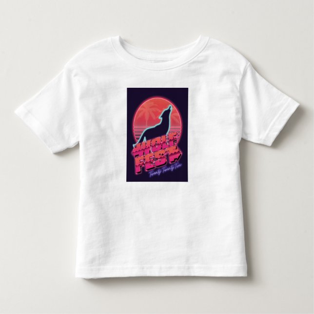 T-shirt Pour Les Tous Petits loup (Devant)