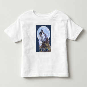 T-shirt Pour Les Tous Petits Loup gris HowlingUtah