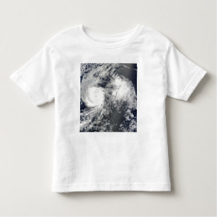 T-shirt Pour Les Tous Petits L'ouragan Felicia et le cyclone Enrique à l'est de