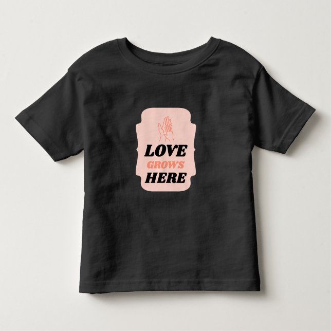 T-shirt Pour Les Tous Petits Love Grows Here Adoptive Mom  (Devant)