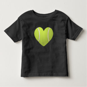 T-shirt Pour Les Tous Petits Love Heart Tennis Valentine's Day Tennis Players