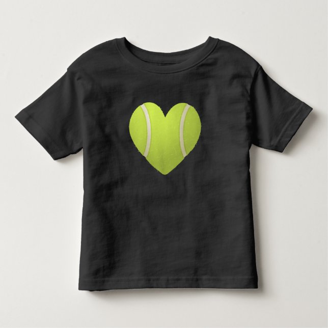 T-shirt Pour Les Tous Petits Love Heart Tennis Valentine's Day Tennis Players (Devant)