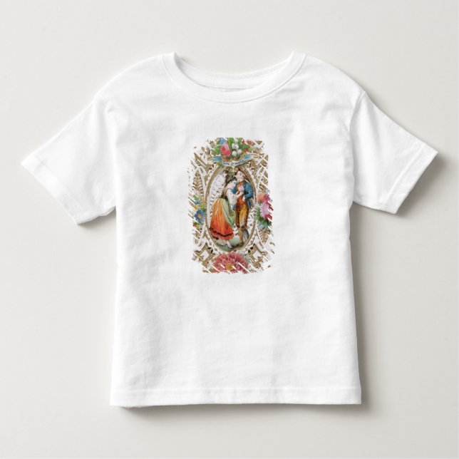T-shirt Pour Les Tous Petits Love, Innocence, Valentine card, c.1870 (colour li (Devant)
