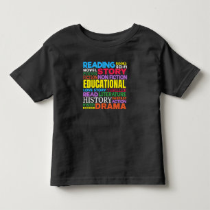 T-shirt Pour Les Tous Petits Love Reading Books - Genre Word Art