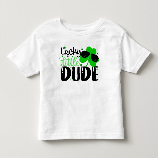T-shirt Pour Les Tous Petits Lucky Little Dude (Devant)
