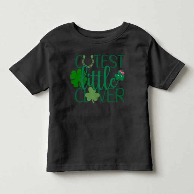 T-shirt Pour Les Tous Petits Lucky Saurus Rex - Dinosaure de la Saint Patrick (Devant)