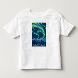 T-shirt Pour Les Tous Petits Lumières du nord - Latouche, Alaska