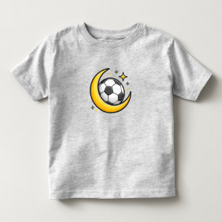 T-shirt Pour Les Tous Petits Lune de foot bébé – Douce nuit de football