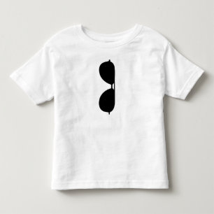 T-shirt Pour Les Tous Petits Lunettes de soleil noir lunettes d'aviateur graphi