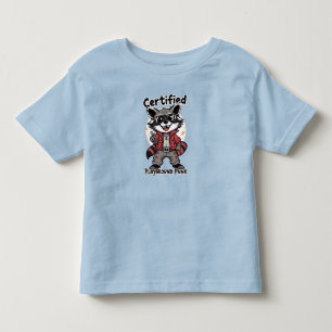 T-shirt Pour Les Tous Petits Lunettes de soleil Raccoon Punk de terrain de jeu