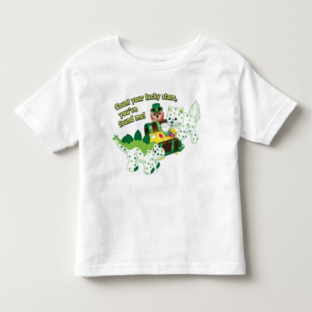 T-shirt Pour Les Tous Petits Lutin de Webkinz
Chat de trèfle
Dino chanceux (Devant)
