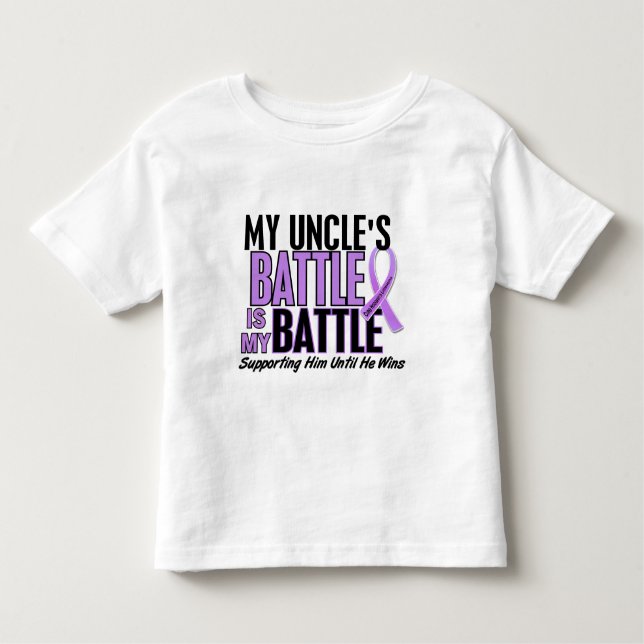 T-shirt Pour Les Tous Petits Ma bataille trop 1 oncle lymphogranulomatose (Devant)