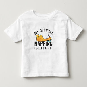 T-shirt Pour Les Tous Petits Ma chemise de sieste officielle - Giraffe endormie