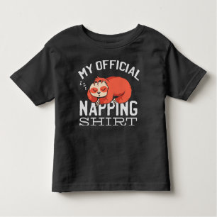 T-shirt Pour Les Tous Petits Ma chemise de sieste officielle - Lazy sombrer Slo