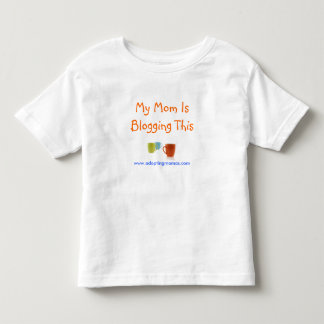 T-shirt Pour Les Tous Petits Ma maman Blogging ceci