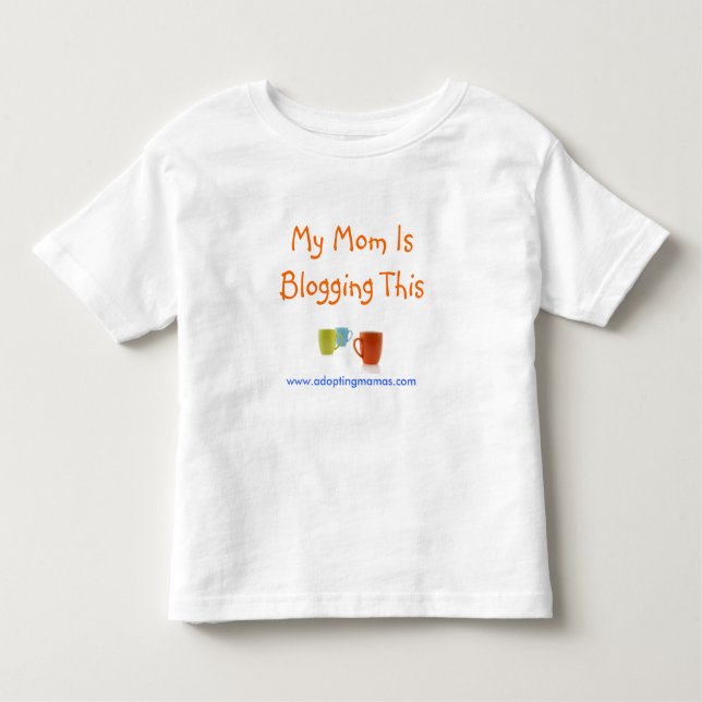 T-shirt Pour Les Tous Petits Ma maman Blogging ceci (Devant)