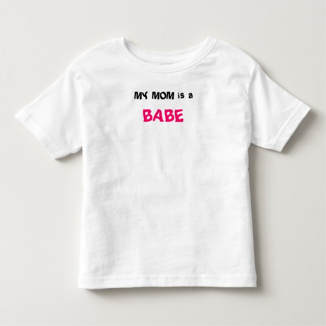 T-shirt Pour Les Tous Petits MA MAMAN est a, BÉBÉ (Devant)