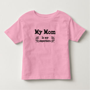T-shirt Pour Les Tous Petits Ma maman est mon super héros