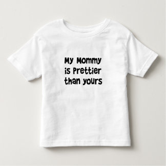 T-shirt Pour Les Tous Petits Ma maman est plus jolie que le vôtre ; pièce en t