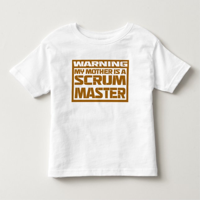 T-shirt Pour Les Tous Petits ma mère est un maître de scrum (Devant)