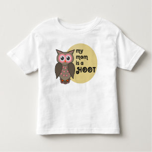 T-shirt Pour Les Tous Petits Ma mère est une chouette. Papa aussi.