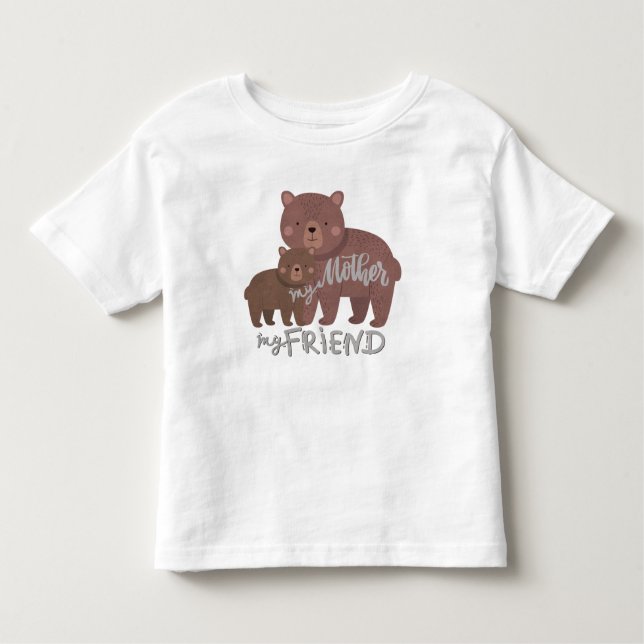 T-shirt Pour Les Tous Petits Ma mère Mon ami (Devant)