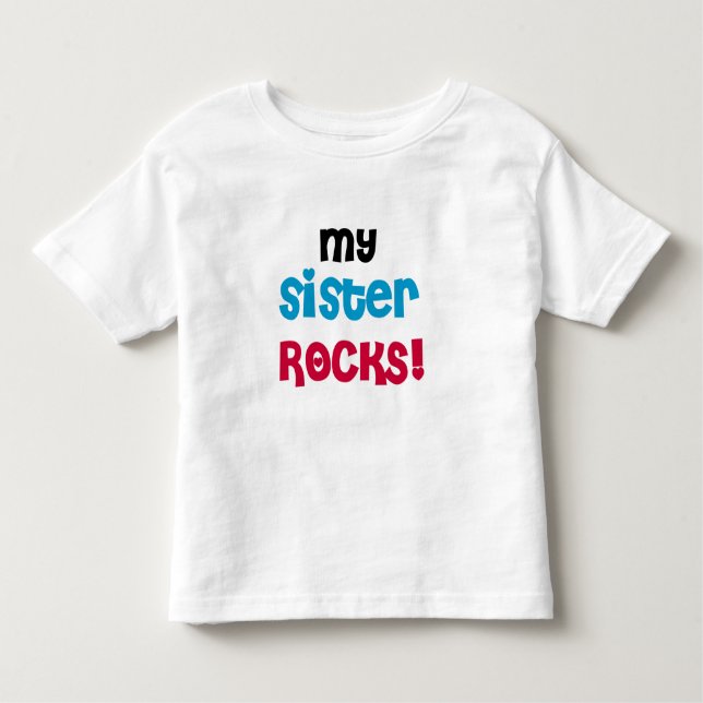 T-shirt Pour Les Tous Petits Ma soeur Rocks (Devant)