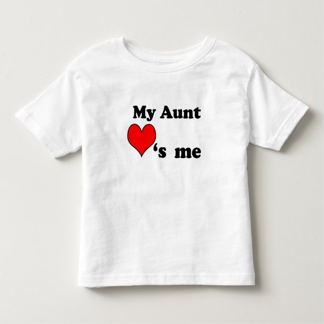 T-shirt Pour Les Tous Petits Ma tante m'aime (Devant)