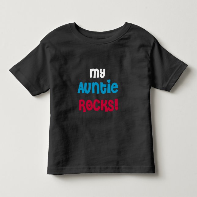T-shirt Pour Les Tous Petits Ma tante Rocks (Devant)
