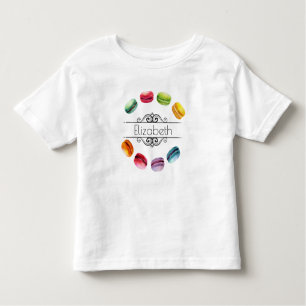 T-shirt Pour Les Tous Petits Macarons Dans Un Cercle   Pâtisserie française en